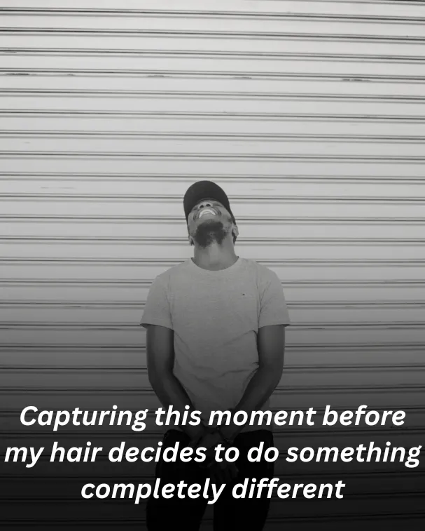 Capturing this moment before my hair decides to do something completely different