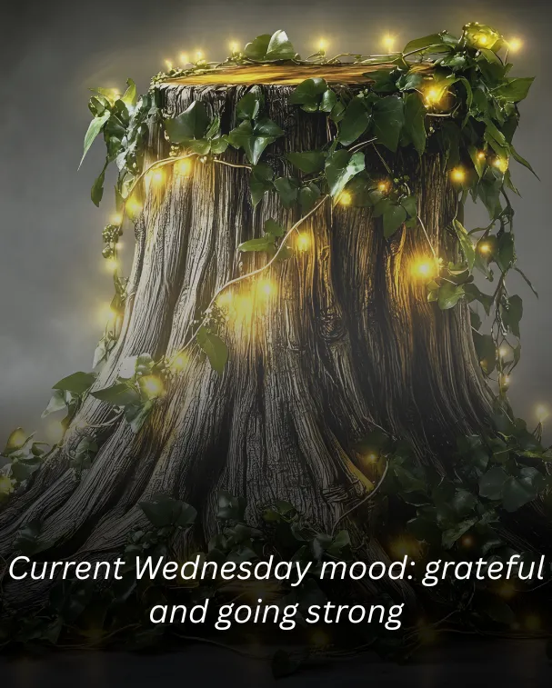 Current Wednesday mood: grateful and going strong