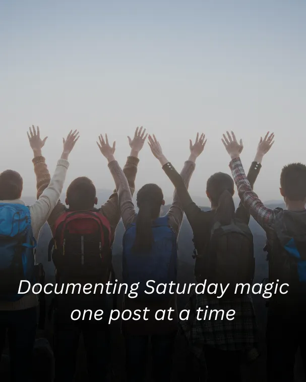 Documenting Saturday magic one post at a time
