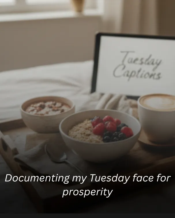 Documenting my Tuesday face for prosperity
