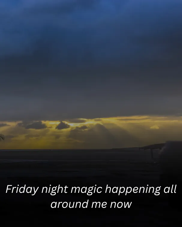 Friday night magic happening all around me now