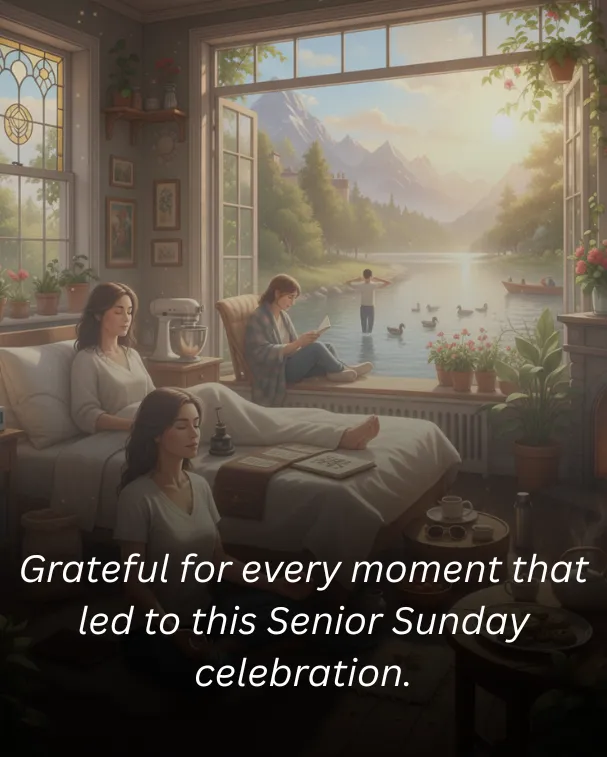 Grateful for every moment that led to this Senior Sunday celebration.