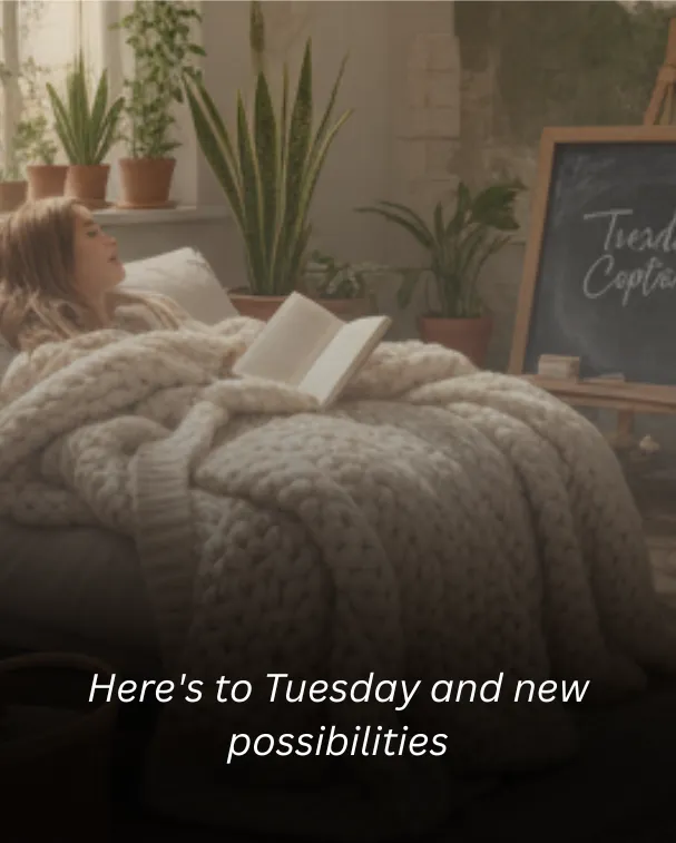 Here's to Tuesday and new possibilities