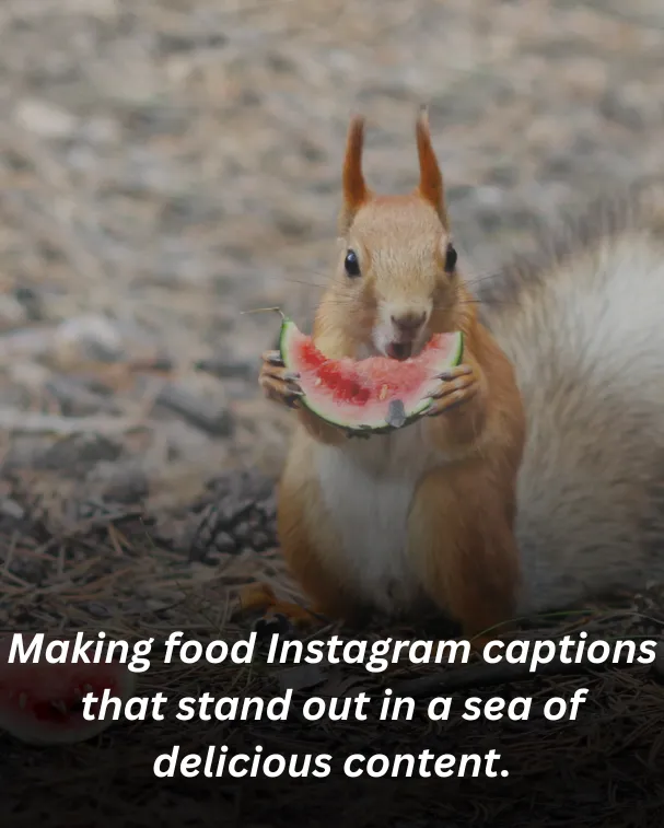 Making food Instagram captions that stand out in a sea of delicious content.