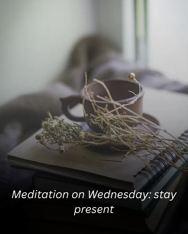 Meditation on Wednesday: stay present