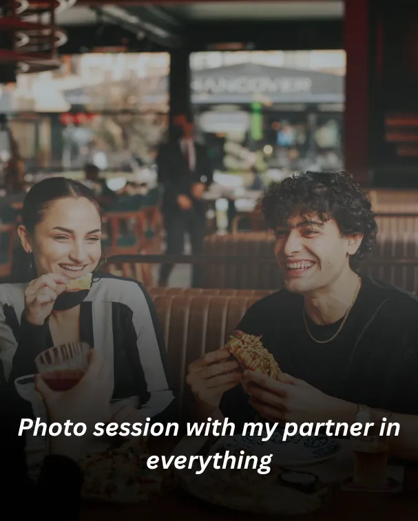 Photo session with my partner in everything