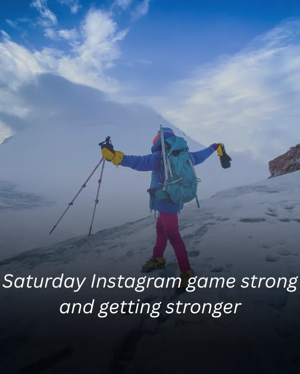 Saturday Instagram game strong and getting stronger