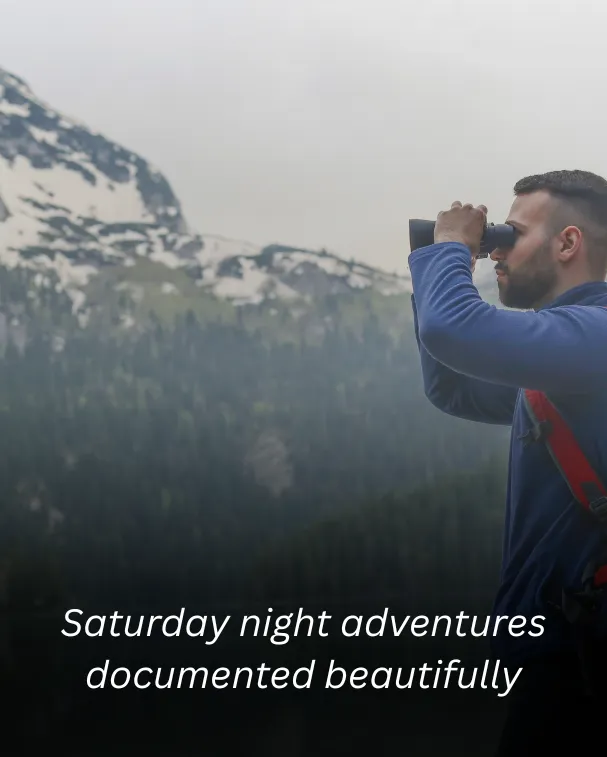 Saturday night adventures documented beautifully 