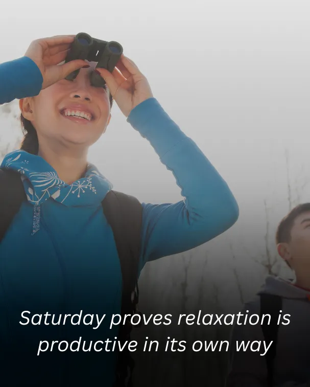 Saturday proves relaxation is productive in its own way