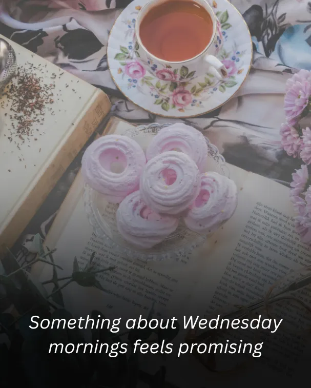 Something about Wednesday mornings feels promising