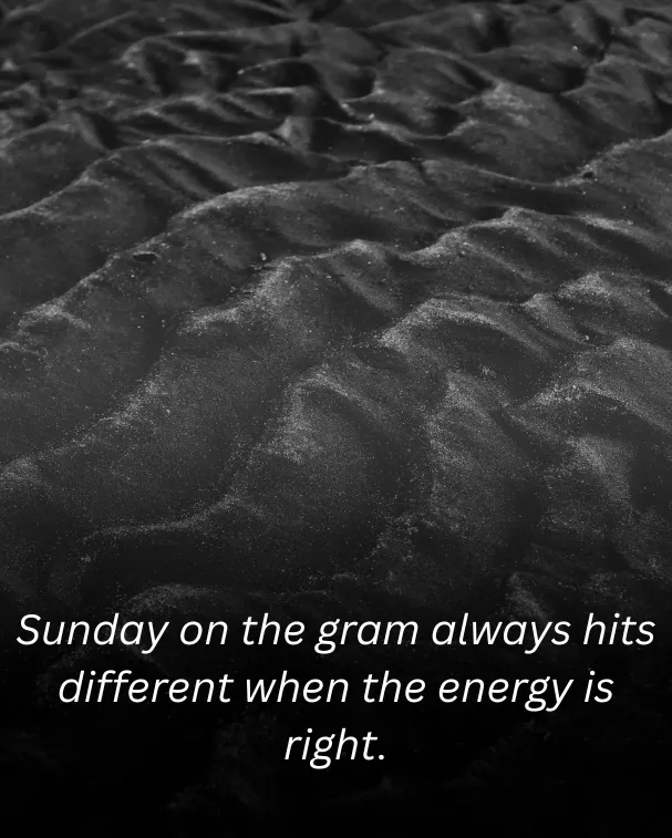 Sunday on the gram always hits different when the energy is right.