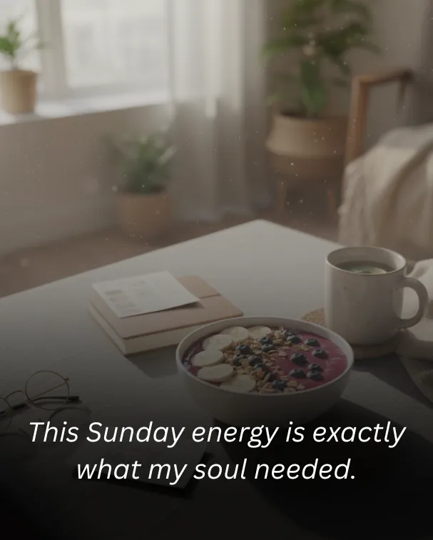 This Sunday energy is exactly what my soul needed.
