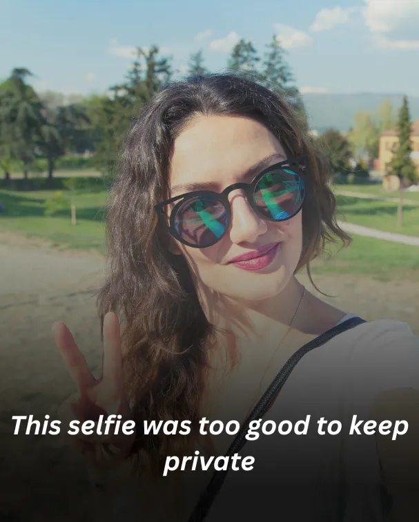 This selfie was too good to keep private