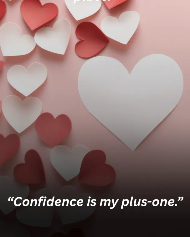 “Confidence is my plus-one.”