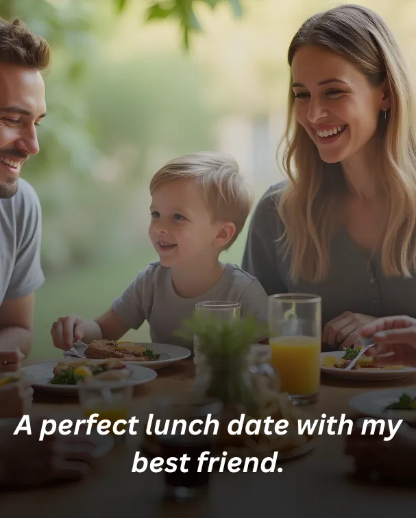 A perfect lunch date with my best friend.