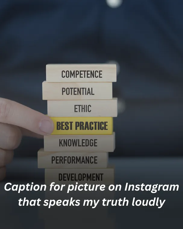 Caption for picture on Instagram that speaks my truth loudly