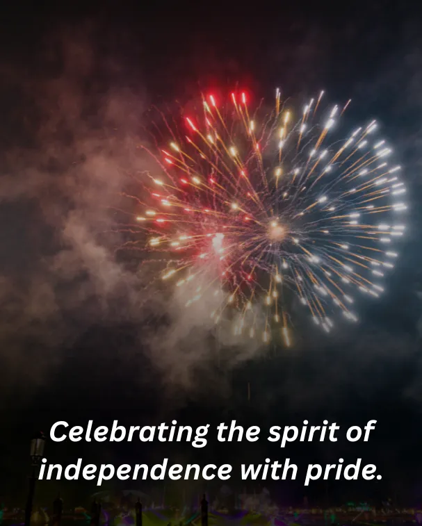 Celebrating the spirit of independence with pride.