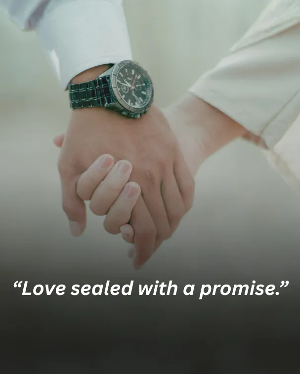 Love sealed with a promise.