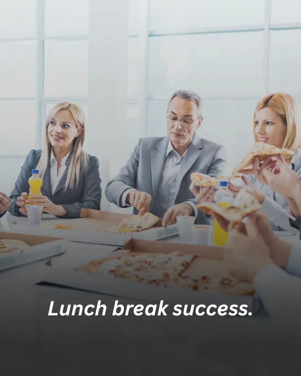 Lunch break success.