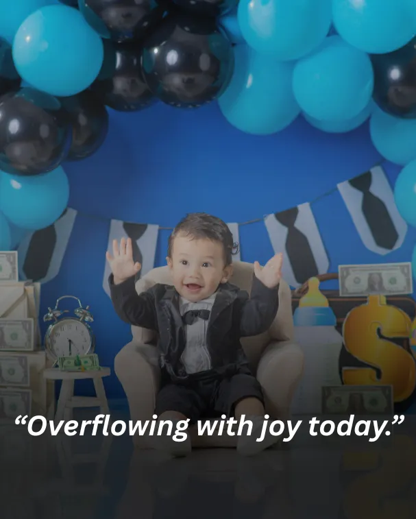 “Overflowing with joy today.”