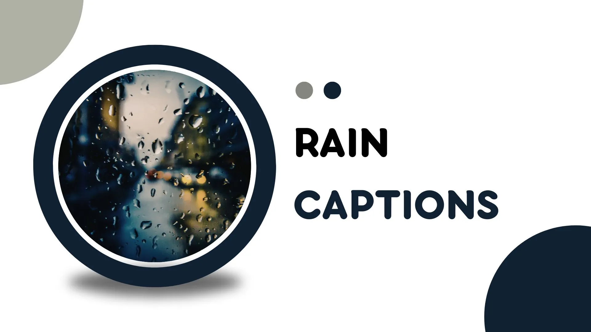 Rain Captions