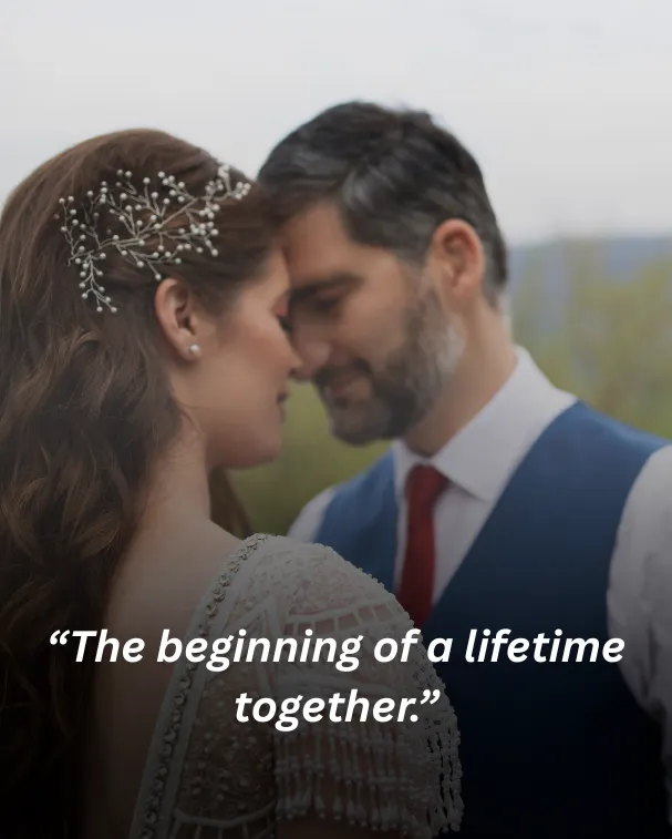 The beginning of a lifetime together.