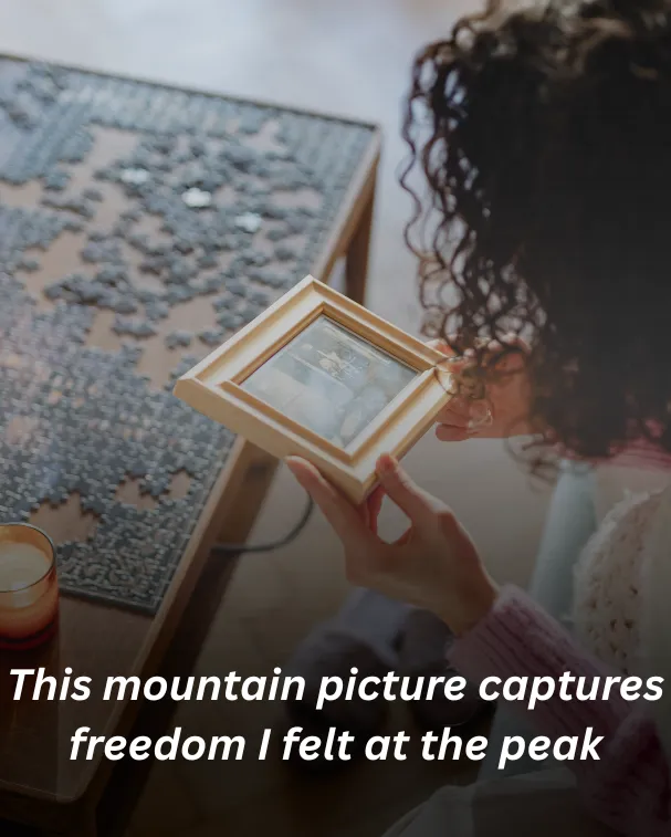 This mountain picture captures freedom I felt at the peak