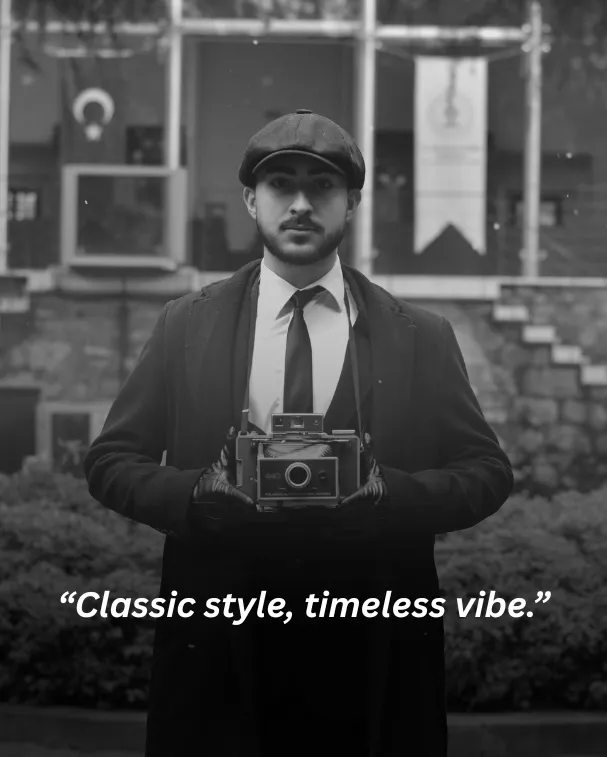 Classic style, timeless vibe.