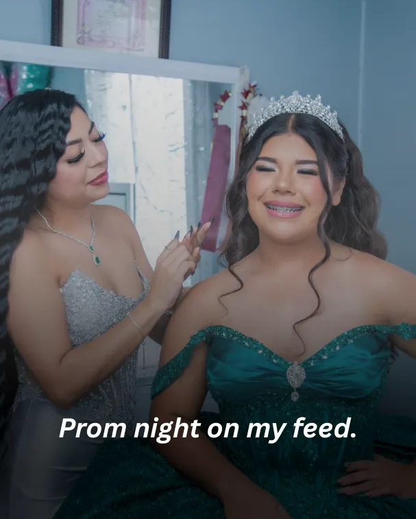 Prom night on my feed.
