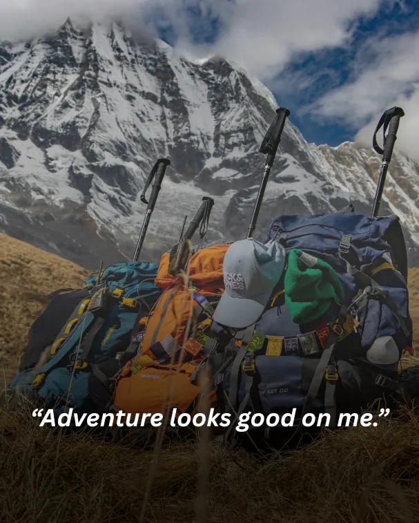Adventure looks good on me.