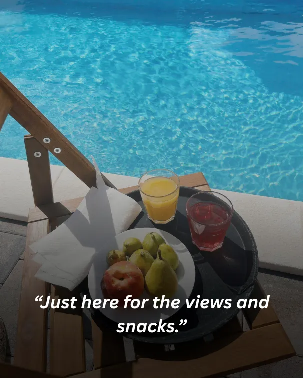 Just here for the views and snacks.