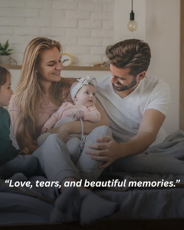 Love, tears, and beautiful memories.
