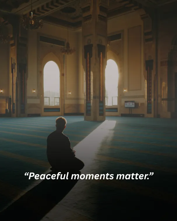 Peaceful moments matter.