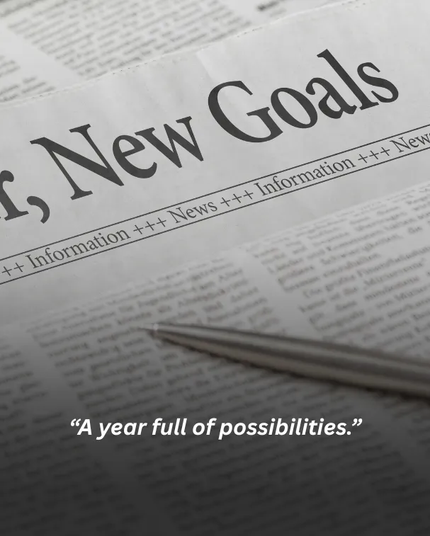 A year full of possibilities.