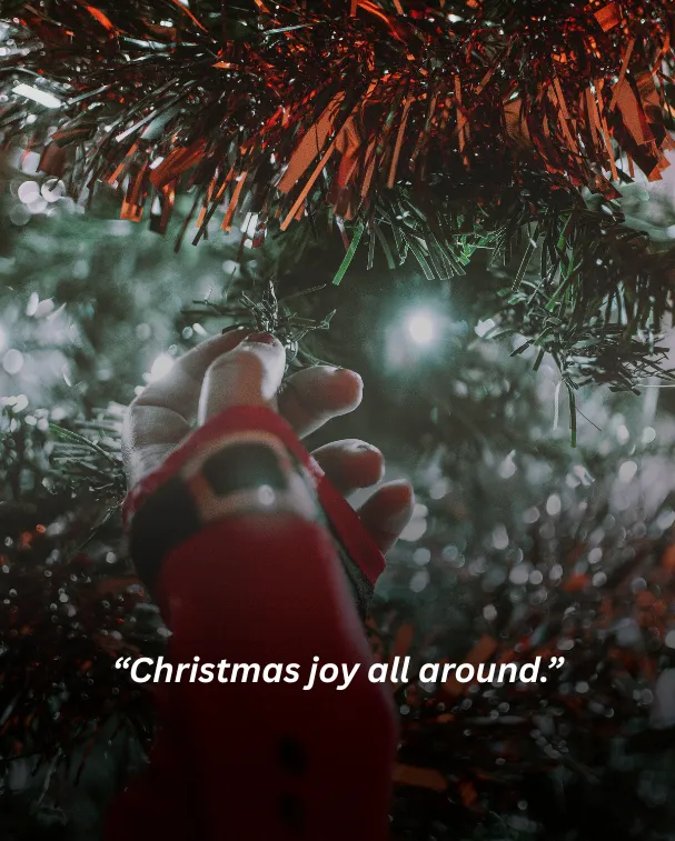 Christmas joy all around.