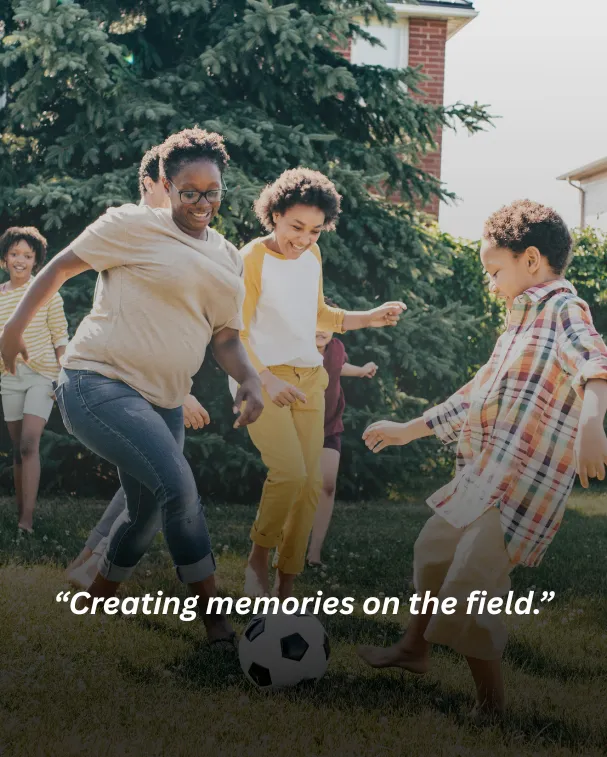Creating memories on the field.