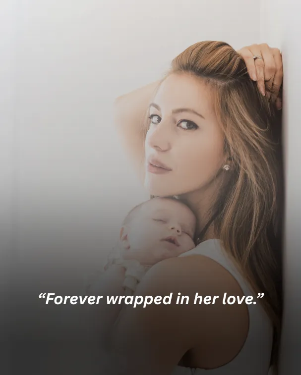 Forever wrapped in her love.