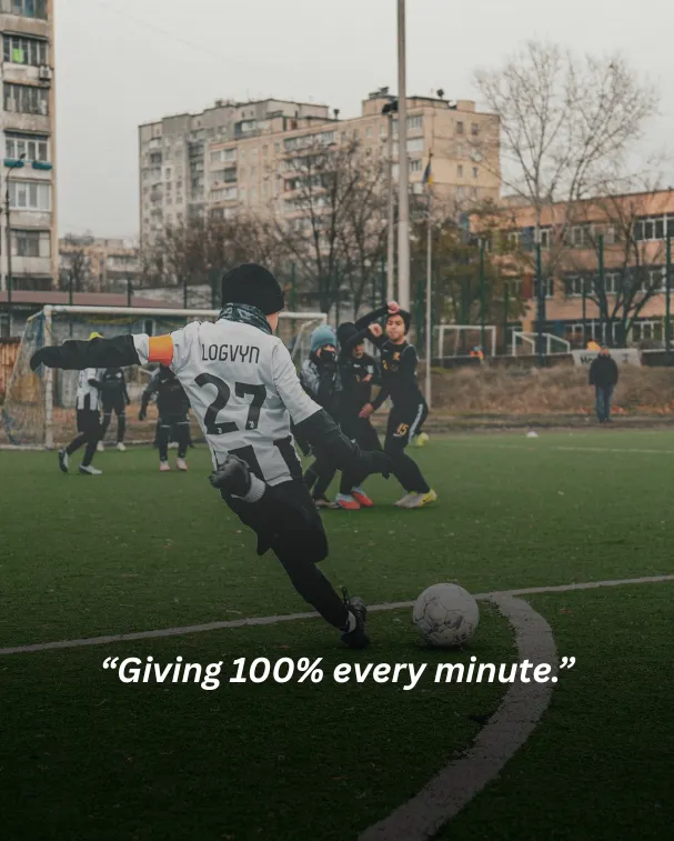 Giving 100% every minute.