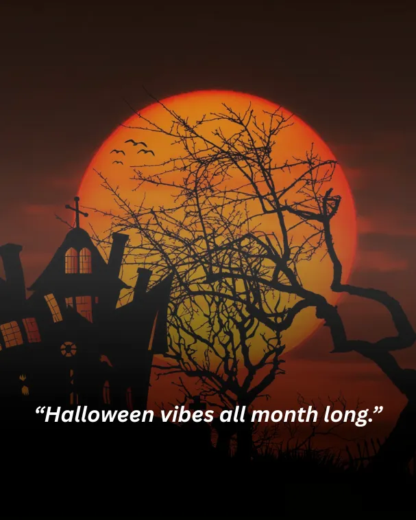 Halloween vibes all month long.