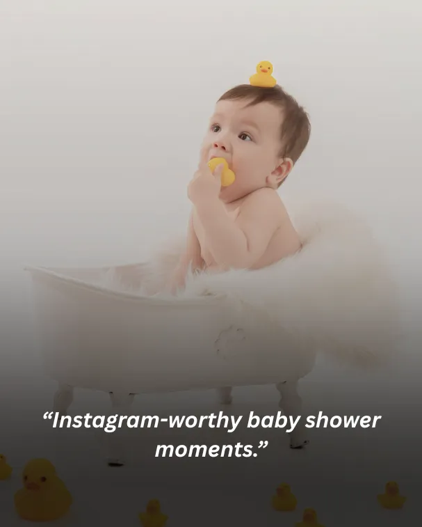 Instagram-worthy baby shower moments.