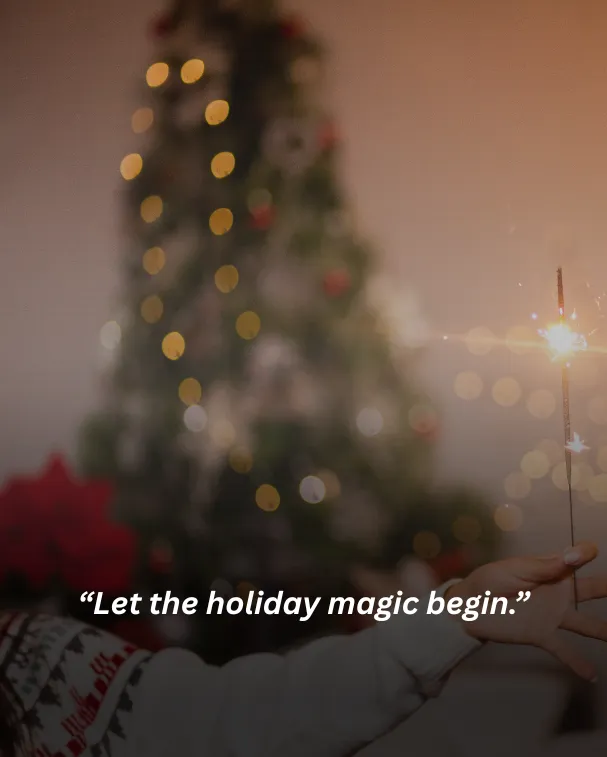Let the holiday magic begin.