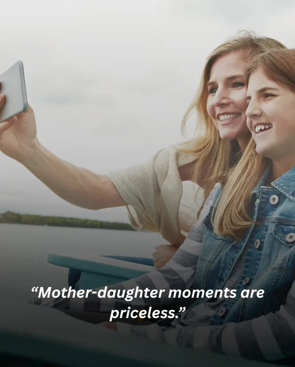 Mother-daughter moments are priceless.