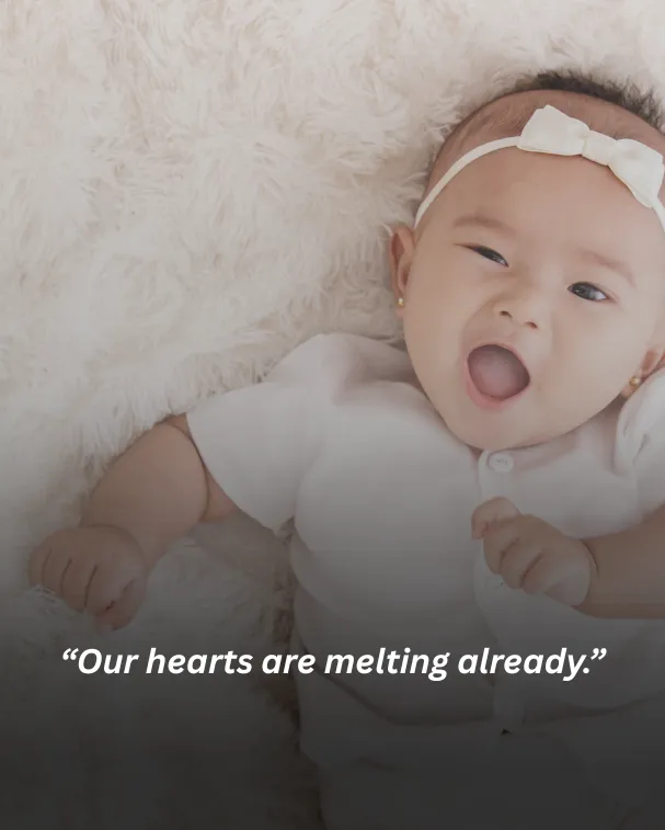Our hearts are melting already.