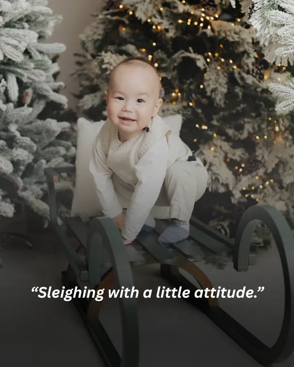 Sleighing with a little attitude.
