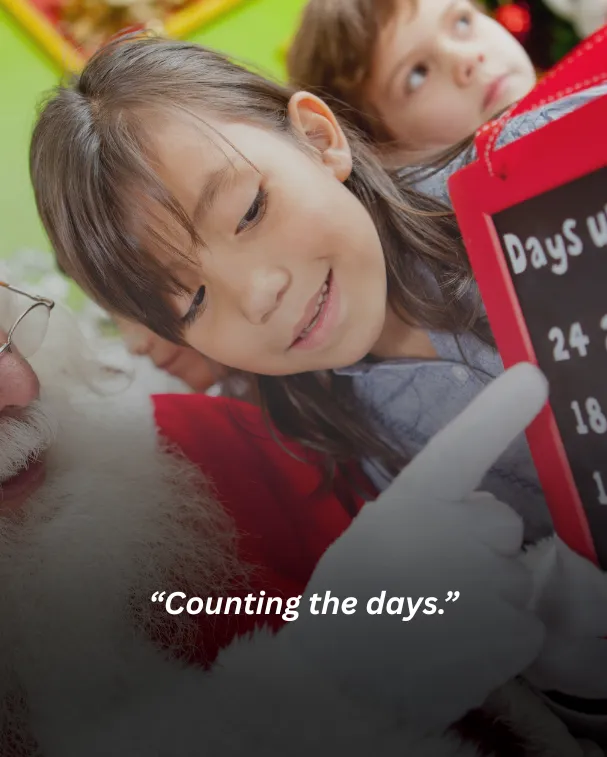 Counting the days.