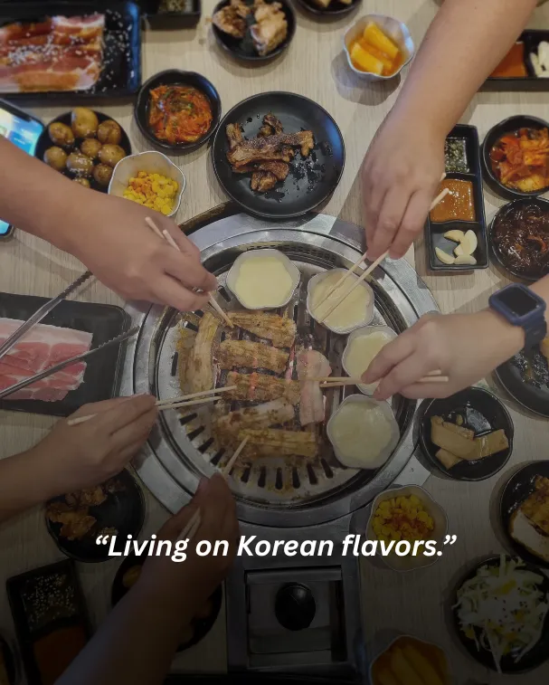 Living on Korean flavors.