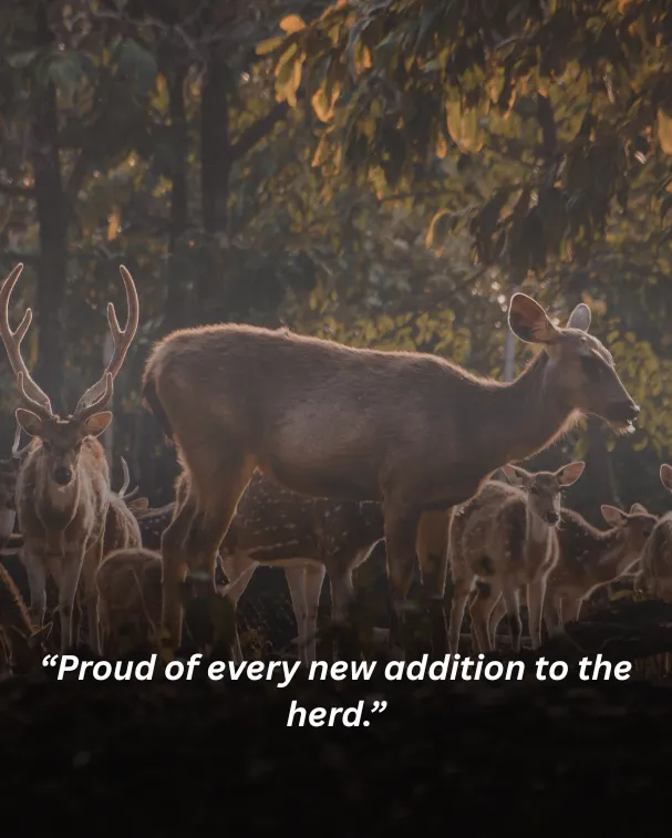 Proud of every new addition to the herd.